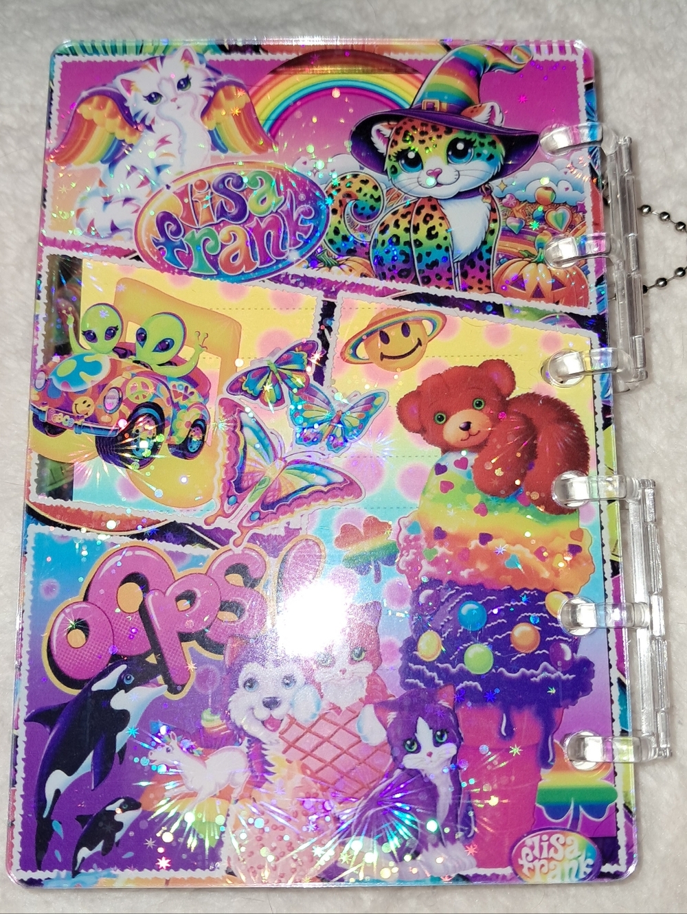 New! Lisa Frank A7 Shaker Notebook - Picture 4 of 4